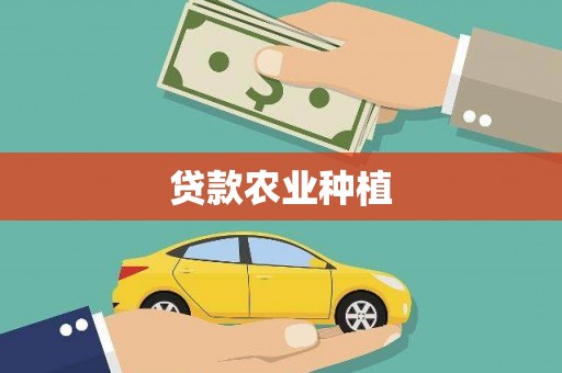 诏安贷款农业种植