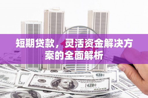 诏安短期贷款，灵活资金解决方案的全面解析
