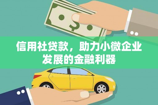 诏安信用社贷款，助力小微企业发展的金融利器