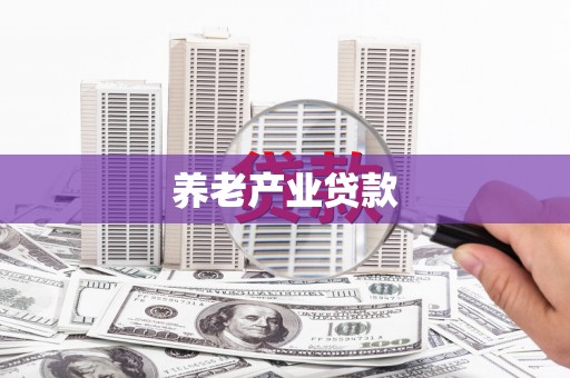 诏安养老产业贷款